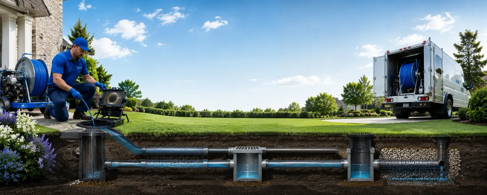 Outdoor drain cleaning information for Strafford, NH